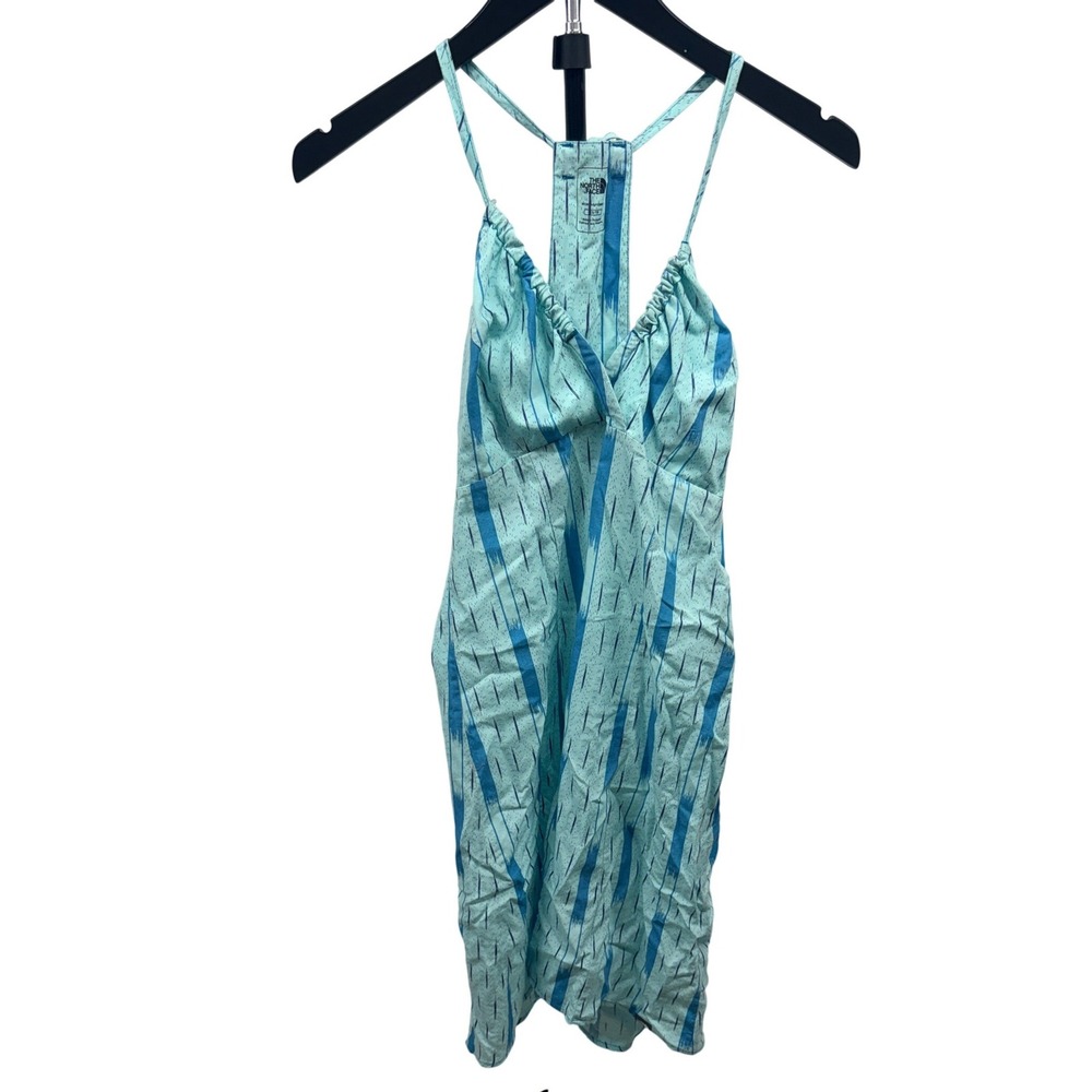 The North Face NWOT Women's XS Teal Racerback A-line Linen Blend Dress